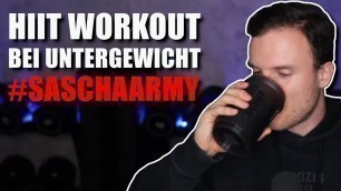 'HiiT Workout bei Untergewicht Sascha Huber Highlights | #SaschaArmy'