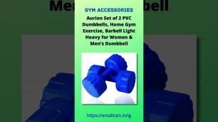 'Aurion Set of 2 PVC Dumbbells Weights Fitness Home Gym Exercise | Emallcart #shorts'