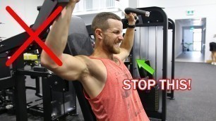 'How to PROPERLY Shoulder Machine Press (LEARN FAST)'