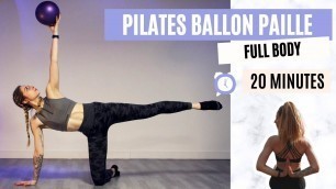 'Comment se muscler rapidement à la maison ? Méthode Pilates / Pilates Ballon Paille'