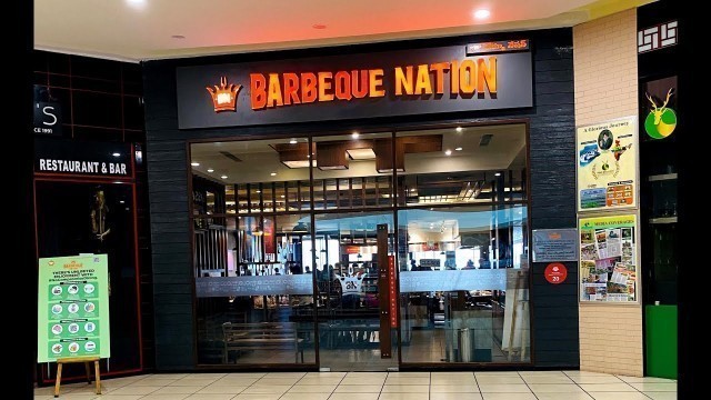 'BARBEQUE NATION || #BBQ || AT FORUM SUJANA MALL || UNLIMITED FOOD || MY FIRST VLOG'