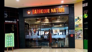 'BARBEQUE NATION || #BBQ || AT FORUM SUJANA MALL || UNLIMITED FOOD || MY FIRST VLOG'