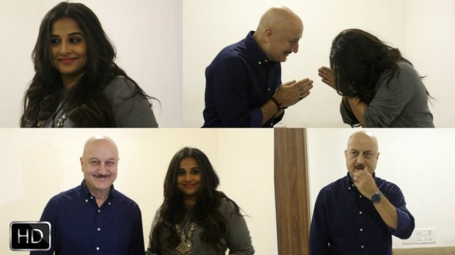 'UNCUT- Vidya Balan Visits Anupam Kher\'s Acting School To Motivate Students'