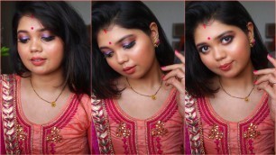 'Durga Puja Makeup Tutorial 2020 | No Foundation / No Concealer | #ThatChubbyChic'
