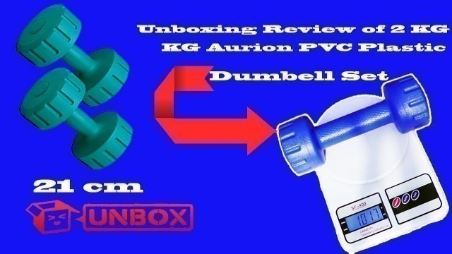 'Aurion PVC1 Plastic Dumbell Set, 2Kg Each + Length Test & Unboxing Review'