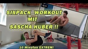 'SASCHA HUBER 10 Min. SIXPACK WORKOUT CHALLENGE!'