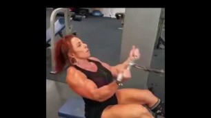 'Hottest mature bodybuilder   47 years young  muscle mom Lisa Lugara Fonseca IFFB Female Muscle Girl'