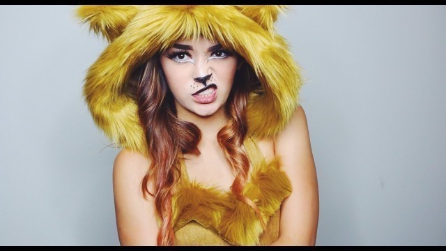'EASY LION HALLOWEEN MAKEUP | Mercades Danielle'