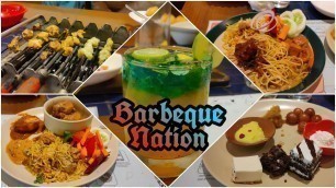 'Barbeque Nation | Unlimited food | Veg and NonVeg Food | BBQ | Buffet | Free lunch through smiles'