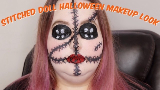 'STITCHED DOLL Halloween Makeup Look'