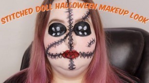 'STITCHED DOLL Halloween Makeup Look'