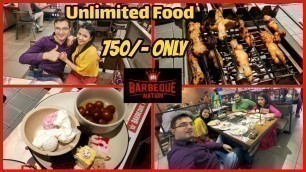 'Barbeque Nation Unlimited Buffet | Mat Dekho, Bhookh Lag Jayega | Glam With Me'