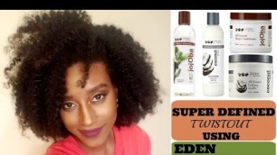 'BRIT CHARDAE’ NATURAL HAIR ‖ BEST TWISTOUT USING EDEN BODYWORKS PRODUCTS + REVIEW OF ALL PRODUCTS US'