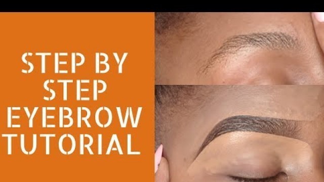 'A VERY DETAILED EYEBROW TUTORIAL USING DAVIS NUMBER 3 / KENYAN MAKEUP ARTIST'