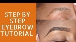 'A VERY DETAILED EYEBROW TUTORIAL USING DAVIS NUMBER 3 / KENYAN MAKEUP ARTIST'
