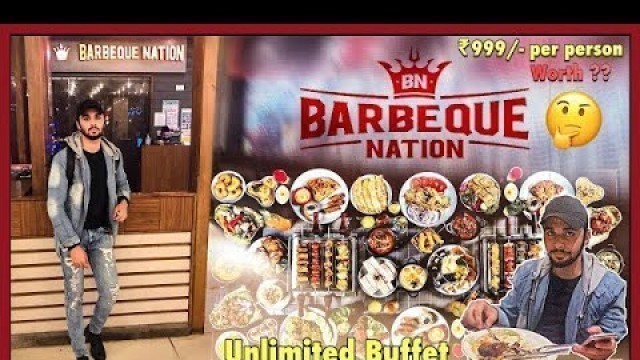 'UNLIMITED BUFFET AT BARBEQUE NATION #THANE || VEG / NON-VEG ||'