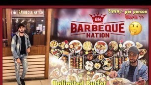 'UNLIMITED BUFFET AT BARBEQUE NATION #THANE || VEG / NON-VEG ||'
