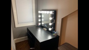 'Ikea makeup vanity and mirror'