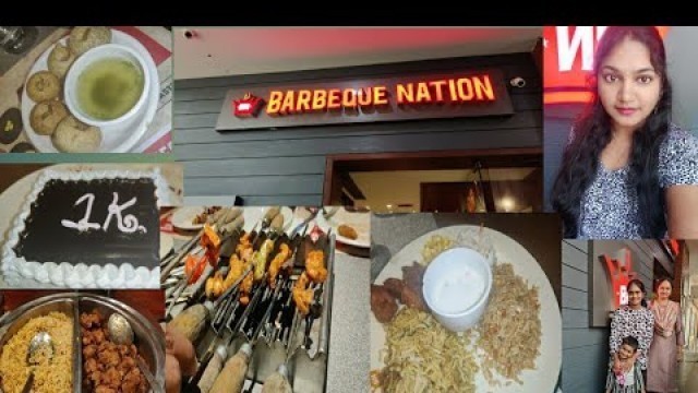 'Barbeque Nation Unlimited Buffet at Rs.599 in Telugu | 1k Subscriber Celebration