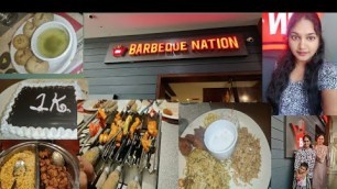 'Barbeque Nation Unlimited Buffet at Rs.599 in Telugu | 1k Subscriber Celebration