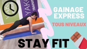 'STAY FIT avec Marine : GAINAGE EXPRESS 10 minutes'
