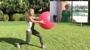 'Exercices de Pilates avec Sabine – cours avec ballon suisse'
