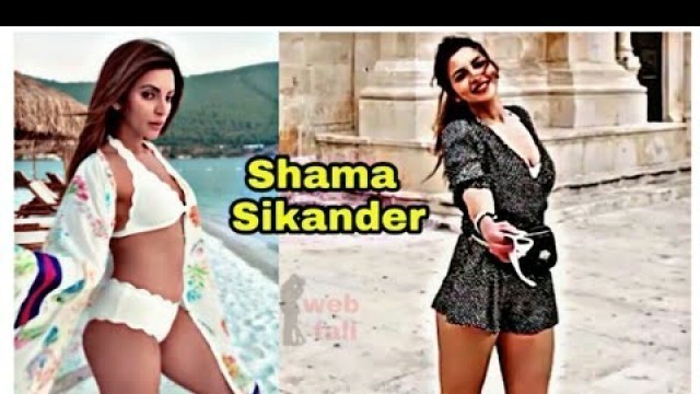'Shama Sikander Hot Bikini Wardrobe Workout Videos Songs Scenes Movies'