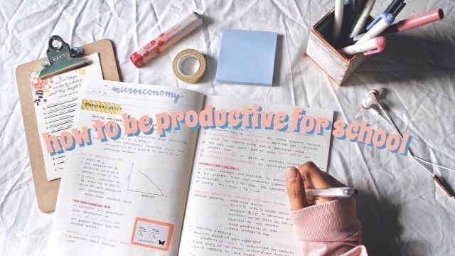 'How to Stay Productive + Be Motivated for School | Vanessa Tiiu'