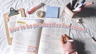 'How to Stay Productive + Be Motivated for School | Vanessa Tiiu'