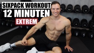 '12 Minuten Sixpack Workout für Zuhause - Extrem effektiv! | Sascha Huber'