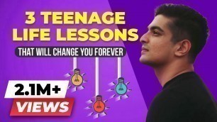 '3 Most Important Teenage Life Lessons That Can Change Your Life | BeerBiceps Motivational Video'