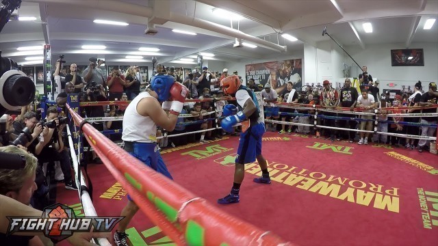 'Floyd Mayweather Complete Sparring session - GOPRO Hero 4- Mayweather vs. Berto video'