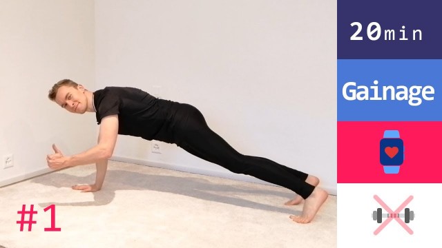 'Fitness : Séance GAINAGE rapide et efficace - à la maison - (sans matériel)'