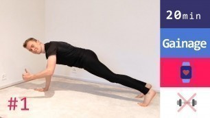 'Fitness : Séance GAINAGE rapide et efficace - à la maison - (sans matériel)'