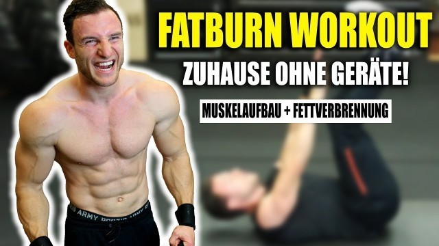 '20 Minuten Extremes FATBURN HIIT Workout für Zuhause ohne Springen | Sascha Huber'