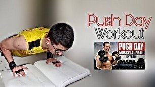 'Push Day | Ich mache das Push Day Workout von Sascha Huber...'