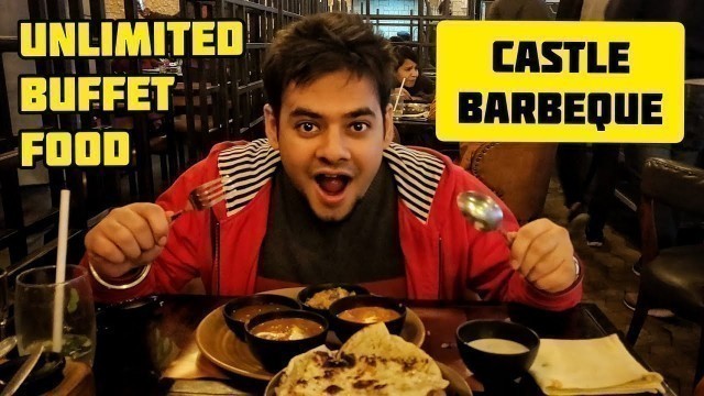 'Castles Barbeque Pacific Mall | Food Review by Karan Sethi | Unlimited Buffet Food in ₹700'