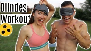 'Wir machen ein Workout komplett BLIND!!! | Extreme Workout Challenge mit @Sascha Huber'