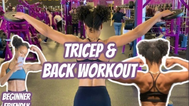 'Back and Triceps workout | Planet Fitness'