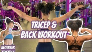 'Back and Triceps workout | Planet Fitness'