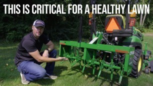 'PUT HOLES IN YOUR LAWN WITH THIS 3 POINT CORE PLUG AERATOR!'