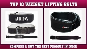 'Top 10 Weight Lifting Belts to buy in India 2021 | Price & Review'