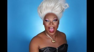 'The Little Mermaid \"URSULA\" MakeUp Tutorial by Delandis (Inspired by Queen Latifah\'s Ursula)'