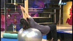 'Sadaf Fitness babe Ball A Plus TV Channel'