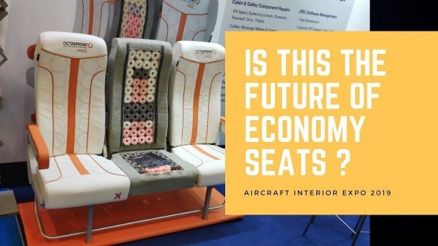 New Economy seats display at Aircraft Interior Expo. Germany -2019