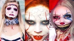 'Top Halloween Creepy CLOWN Makeup Compilation | SFX DIY Tutorial'