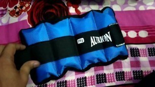 'Aurion Wrist/Ankle Weights(1kg × 2) Home Gym Weight Bands(Blue) Unboxing.'