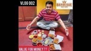 'BARBEQUE IN A BOX । BARBEQUE NATION Unlimited Food। Value for MONEY? Kolkata FOOD VLOG'