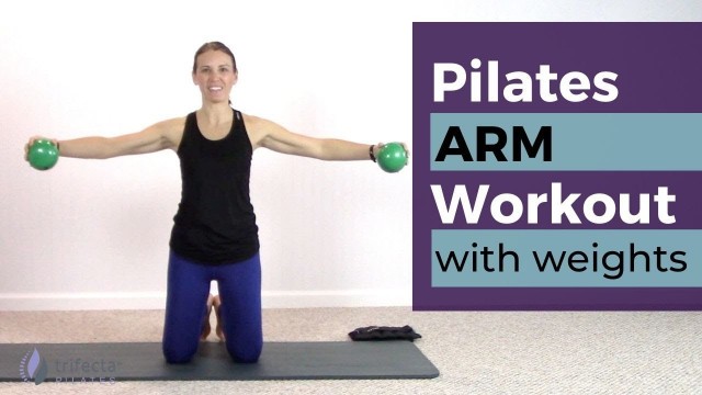 'Level 2 Pilates Arm Workout with Weights'