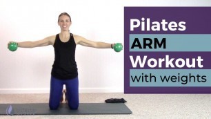 'Level 2 Pilates Arm Workout with Weights'
